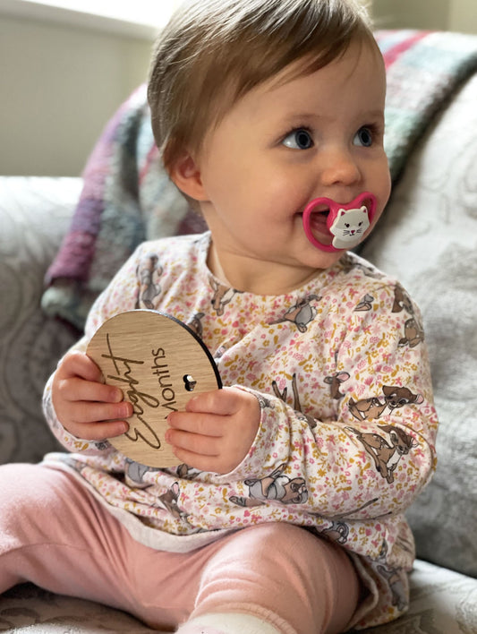 Wooden Milestone Cards