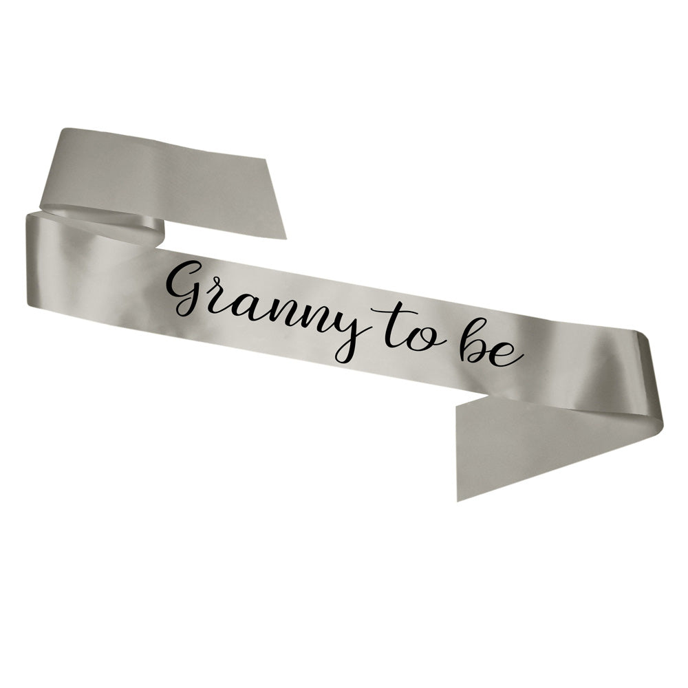 Granny To Be Sash Baby Shower Gender Reveal Sash - Choose your colour!