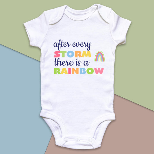 After Every Storm There is a Rainbow Baby Grow Vest