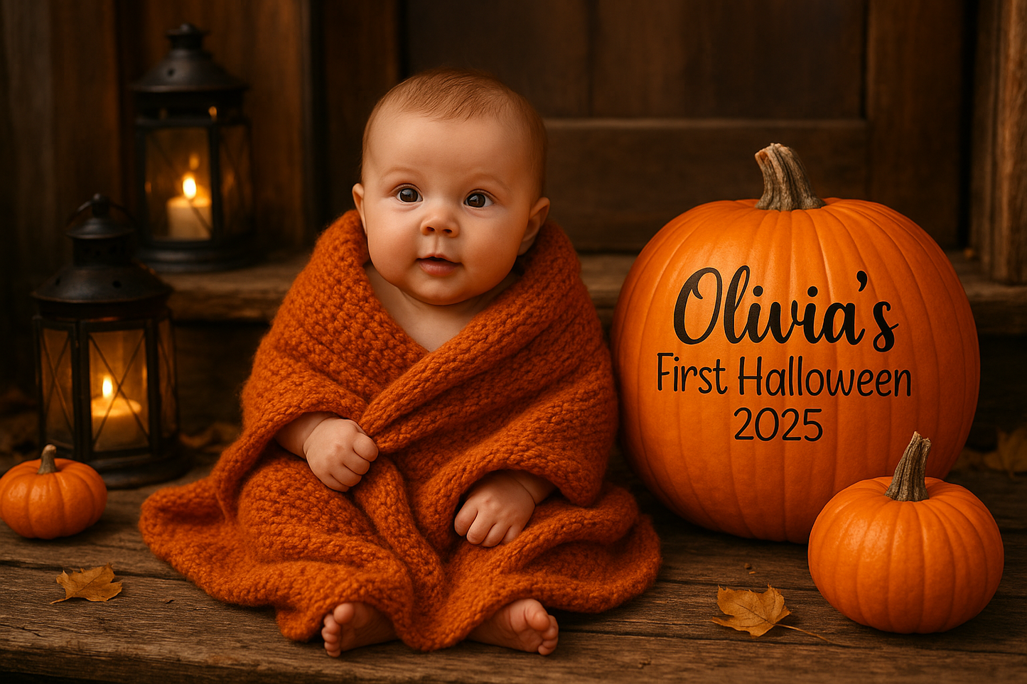 Babies First Halloween Pumpkin Vinyl