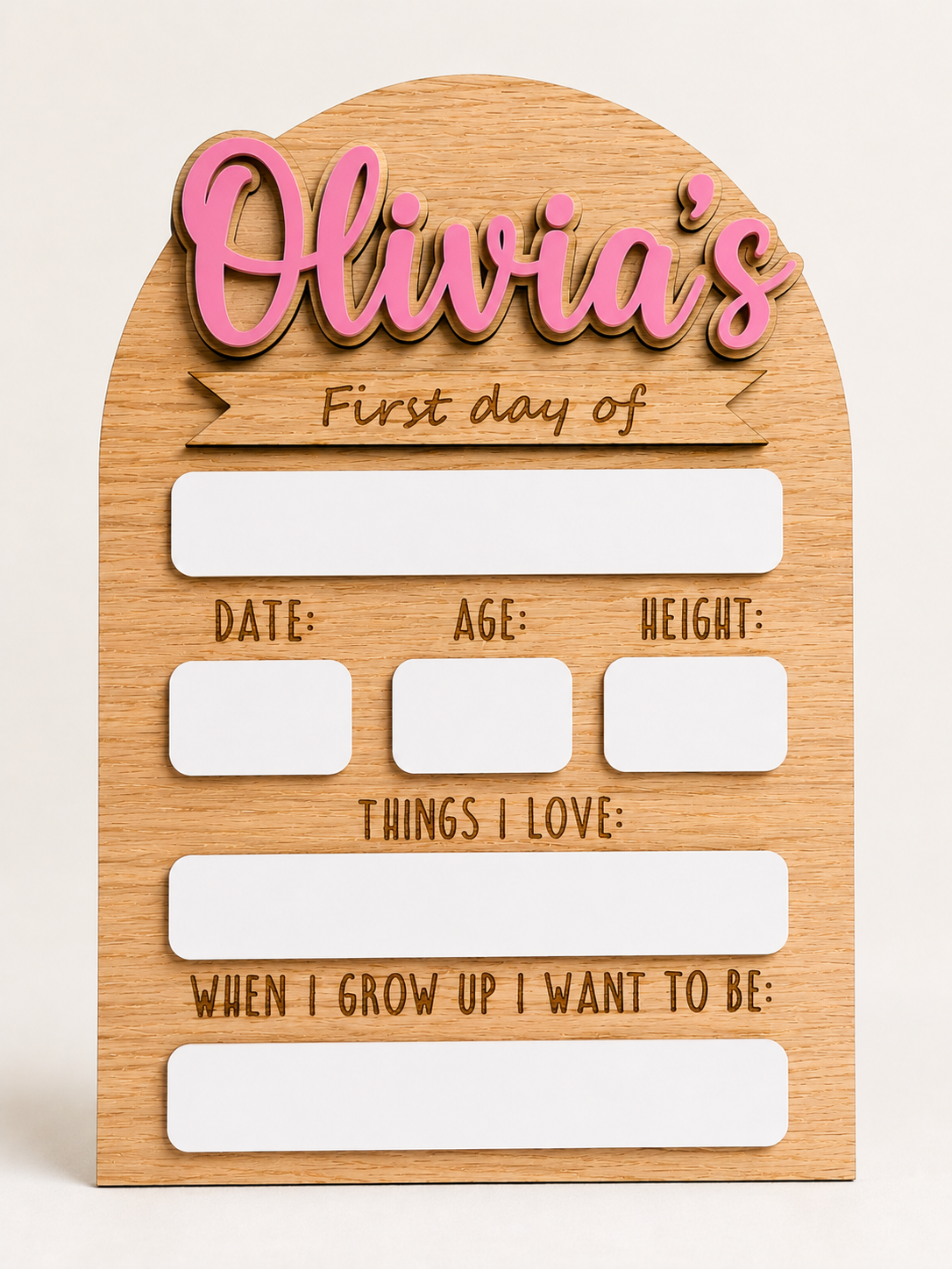 Personalised First / Last Day School Board