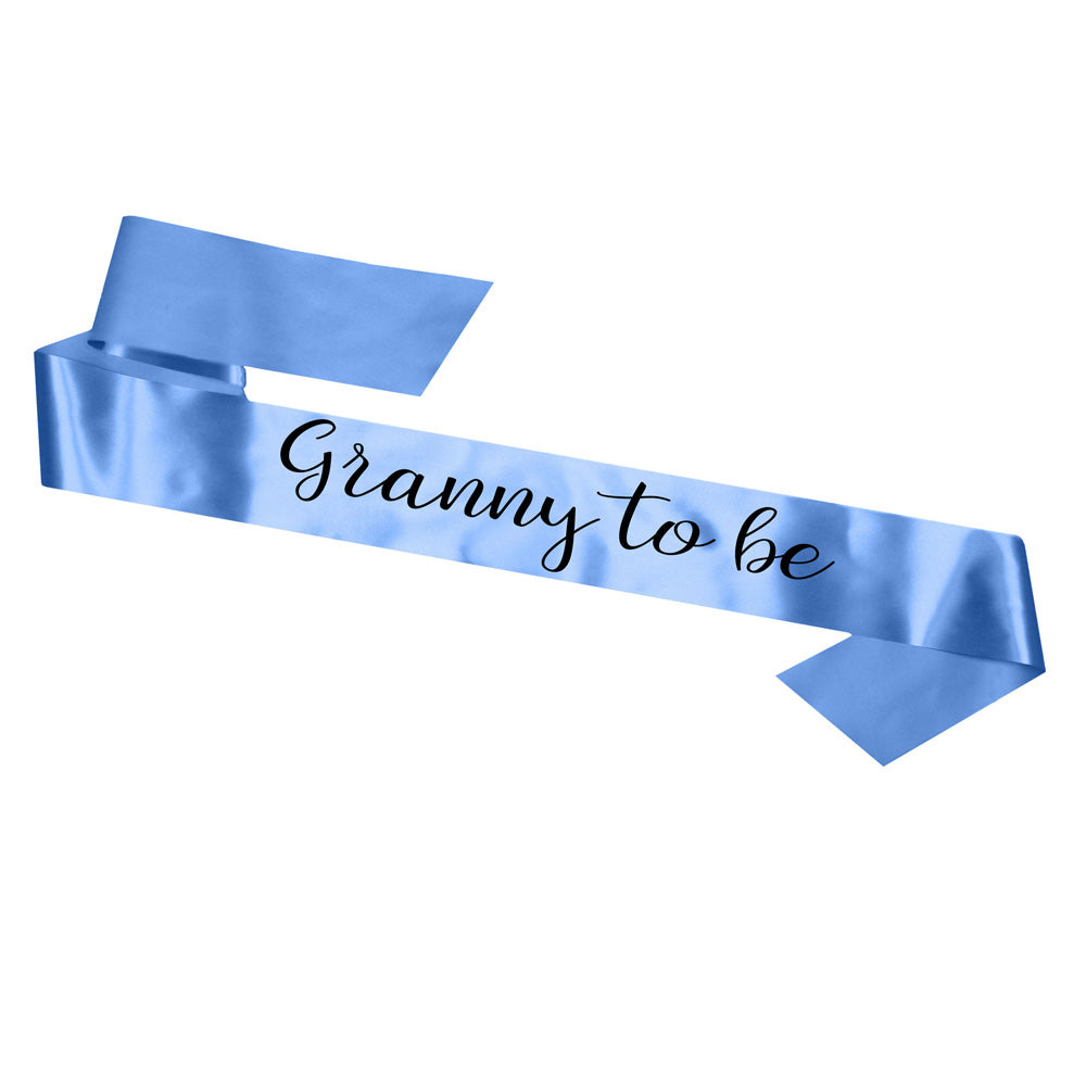 Granny To Be Sash Baby Shower Gender Reveal Sash - Choose your colour!