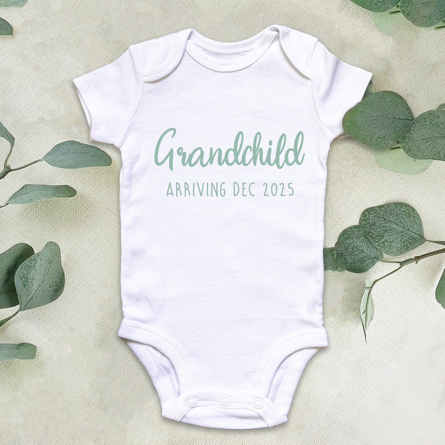 Grandchild Arriving Baby Grow Vest - Grandparents Pregnancy Announcement