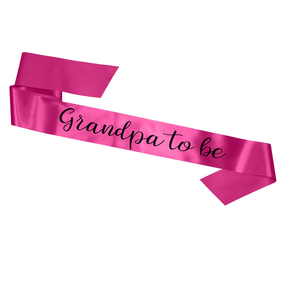 Grandpa To Be Sash Baby Shower Gender Reveal Sash - Choose your colour!
