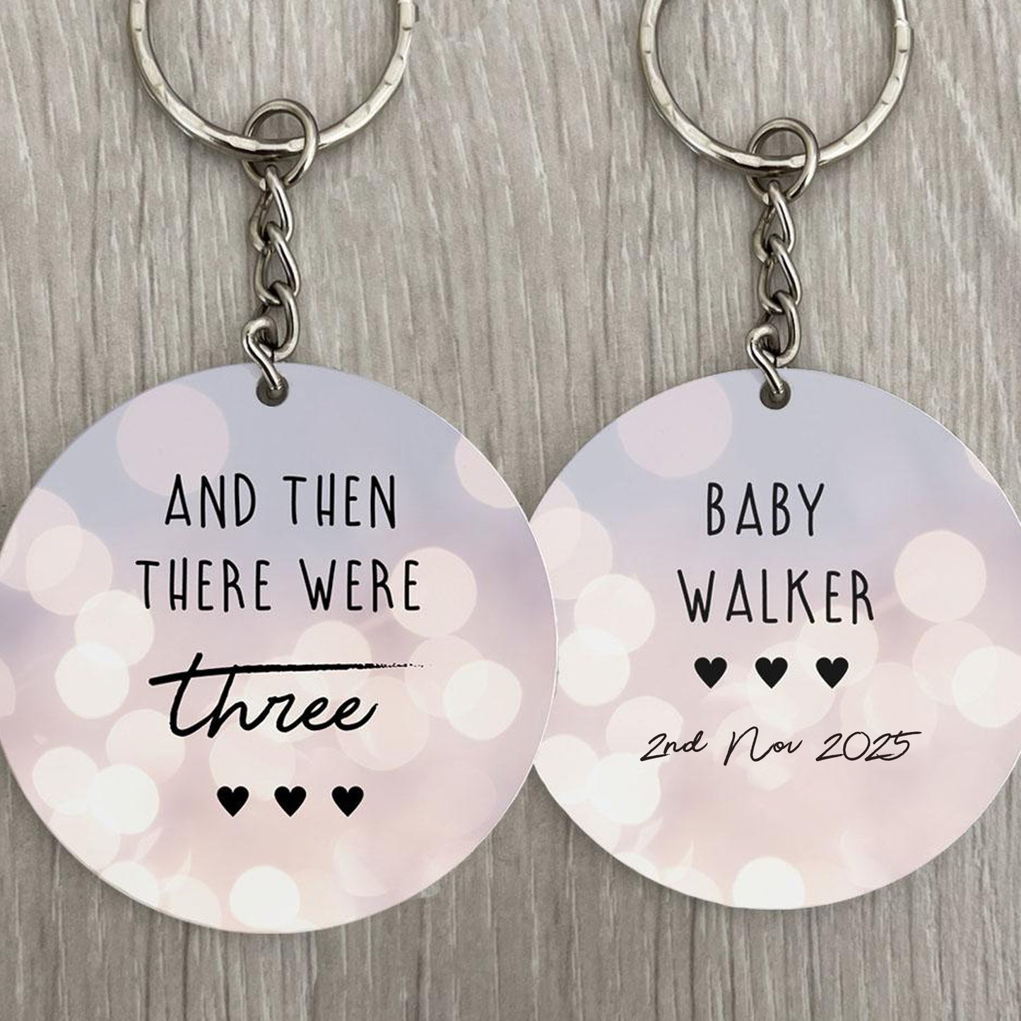 "And Then There Were Three" Keyring
