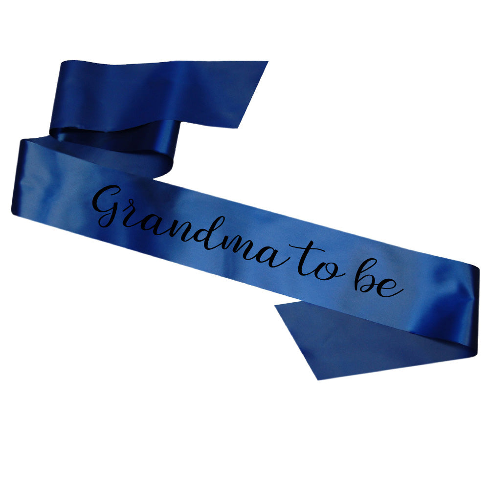 Grandma To Be Sash Baby Shower Gender Reveal Sash - Choose your colour!