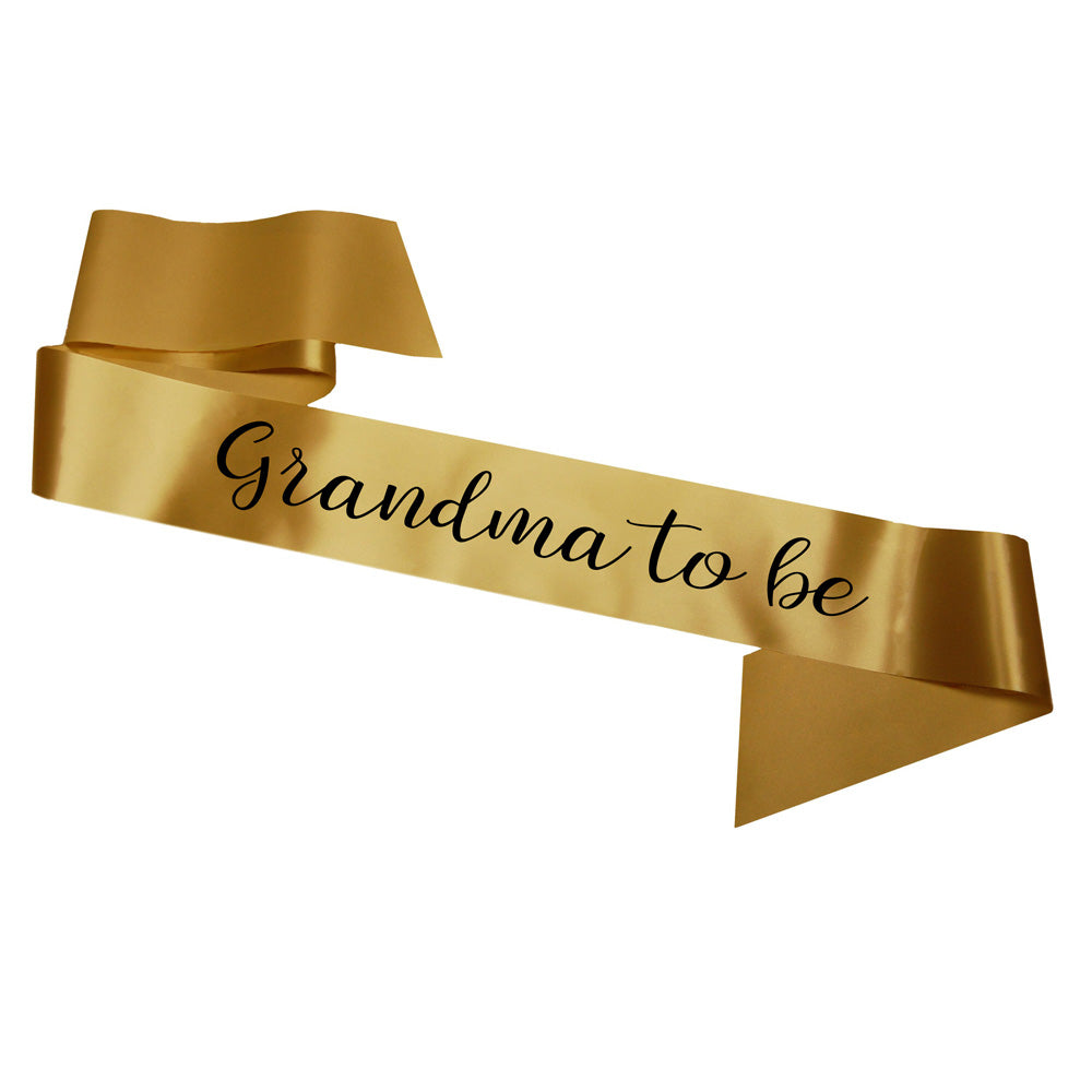 Grandma To Be Sash Baby Shower Gender Reveal Sash - Choose your colour!