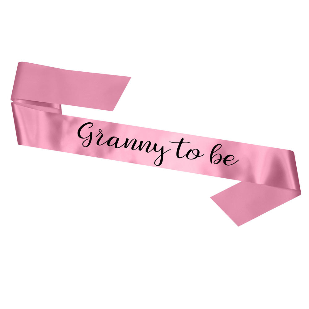 Granny To Be Sash Baby Shower Gender Reveal Sash - Choose your colour!