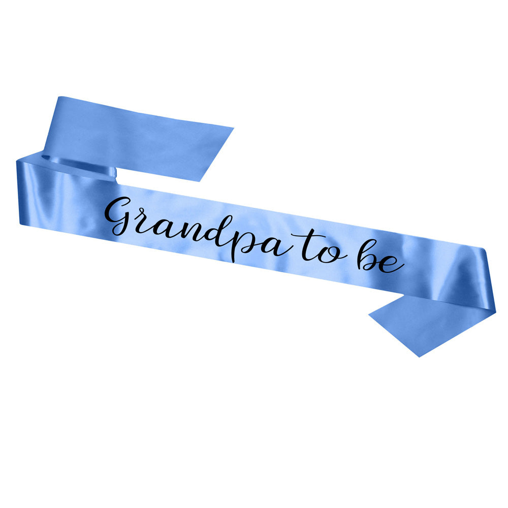 Grandpa To Be Sash Baby Shower Gender Reveal Sash - Choose your colour!