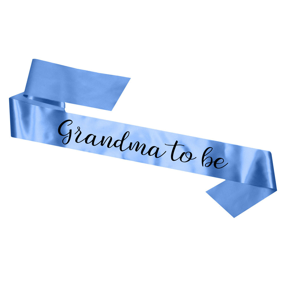 Grandma To Be Sash Baby Shower Gender Reveal Sash - Choose your colour!