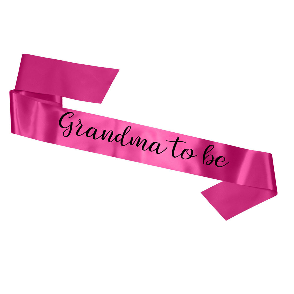 Grandma To Be Sash Baby Shower Gender Reveal Sash - Choose your colour!