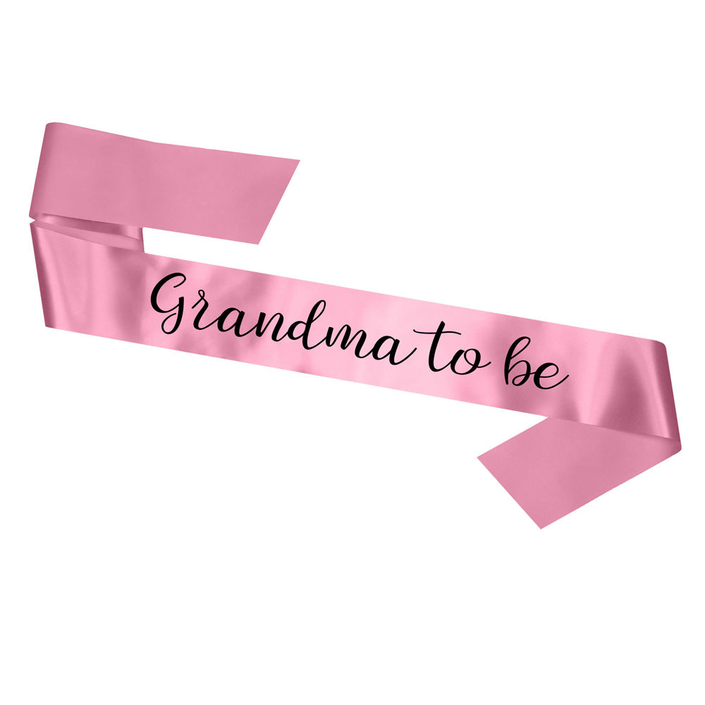 Grandma To Be Sash Baby Shower Gender Reveal Sash - Choose your colour!