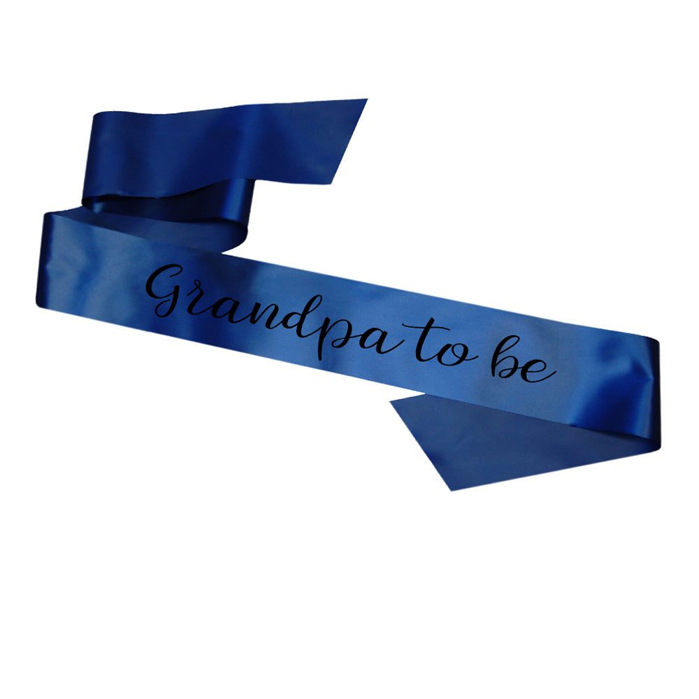 Grandpa To Be Sash Baby Shower Gender Reveal Sash - Choose your colour!