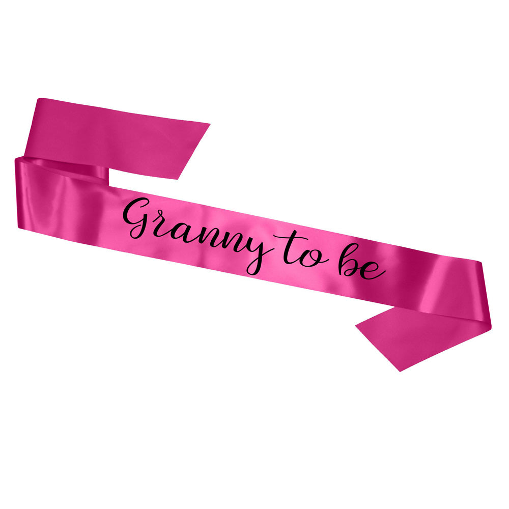 Granny To Be Sash Baby Shower Gender Reveal Sash - Choose your colour!
