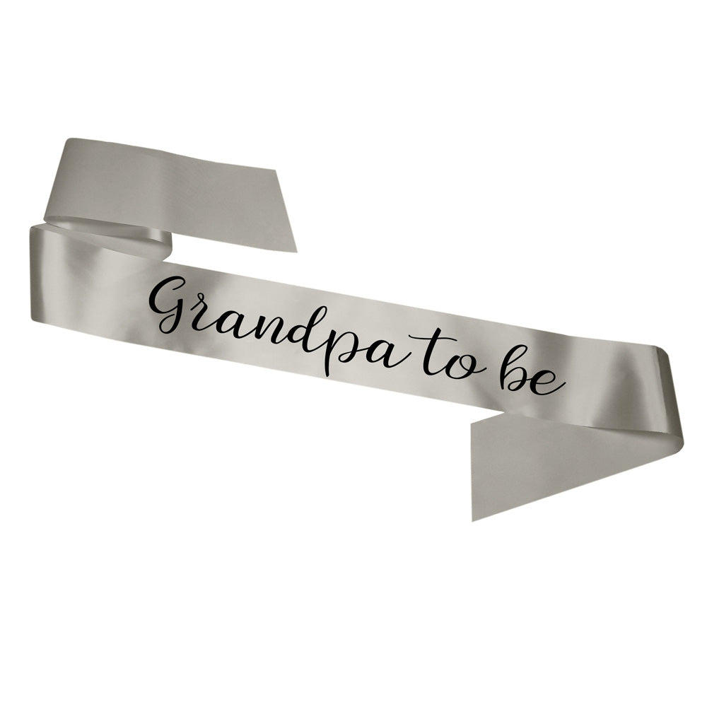 Grandpa To Be Sash Baby Shower Gender Reveal Sash - Choose your colour!