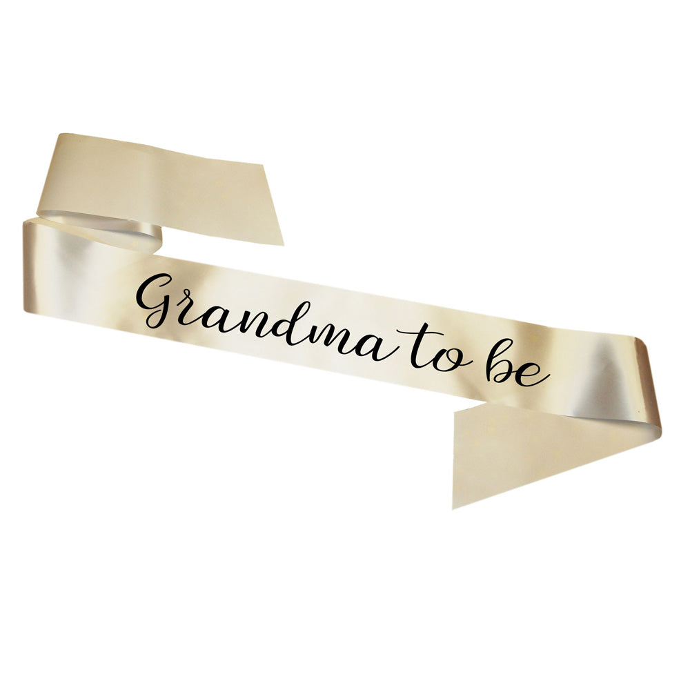 Grandma To Be Sash Baby Shower Gender Reveal Sash - Choose your colour!