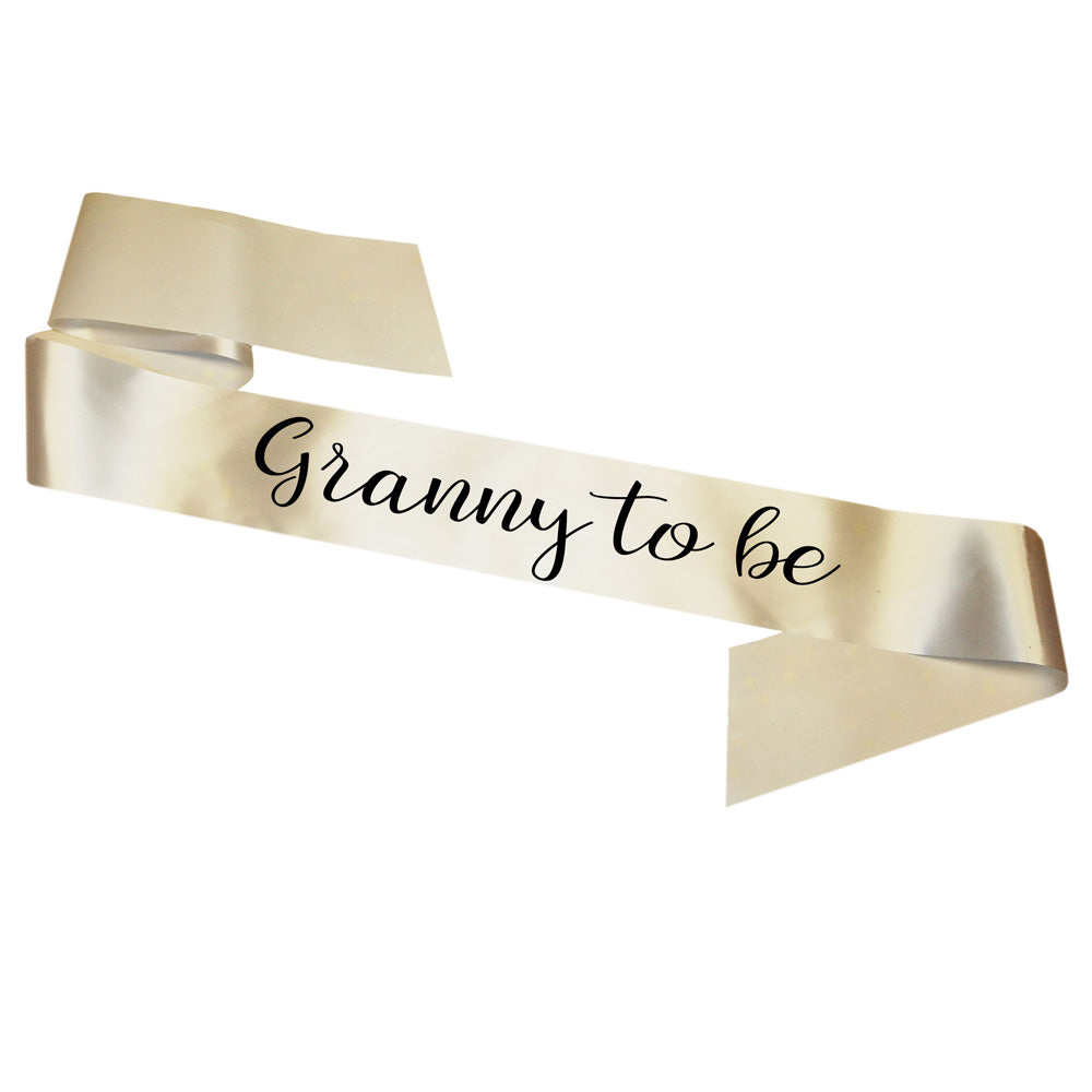 Granny To Be Sash Baby Shower Gender Reveal Sash - Choose your colour!