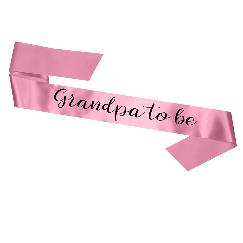 Grandpa To Be Sash Baby Shower Gender Reveal Sash - Choose your colour!