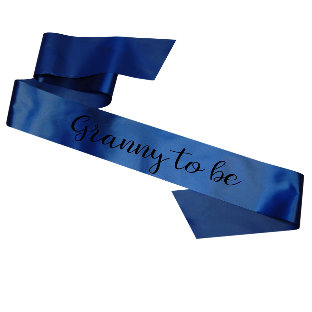 Granny To Be Sash Baby Shower Gender Reveal Sash - Choose your colour!