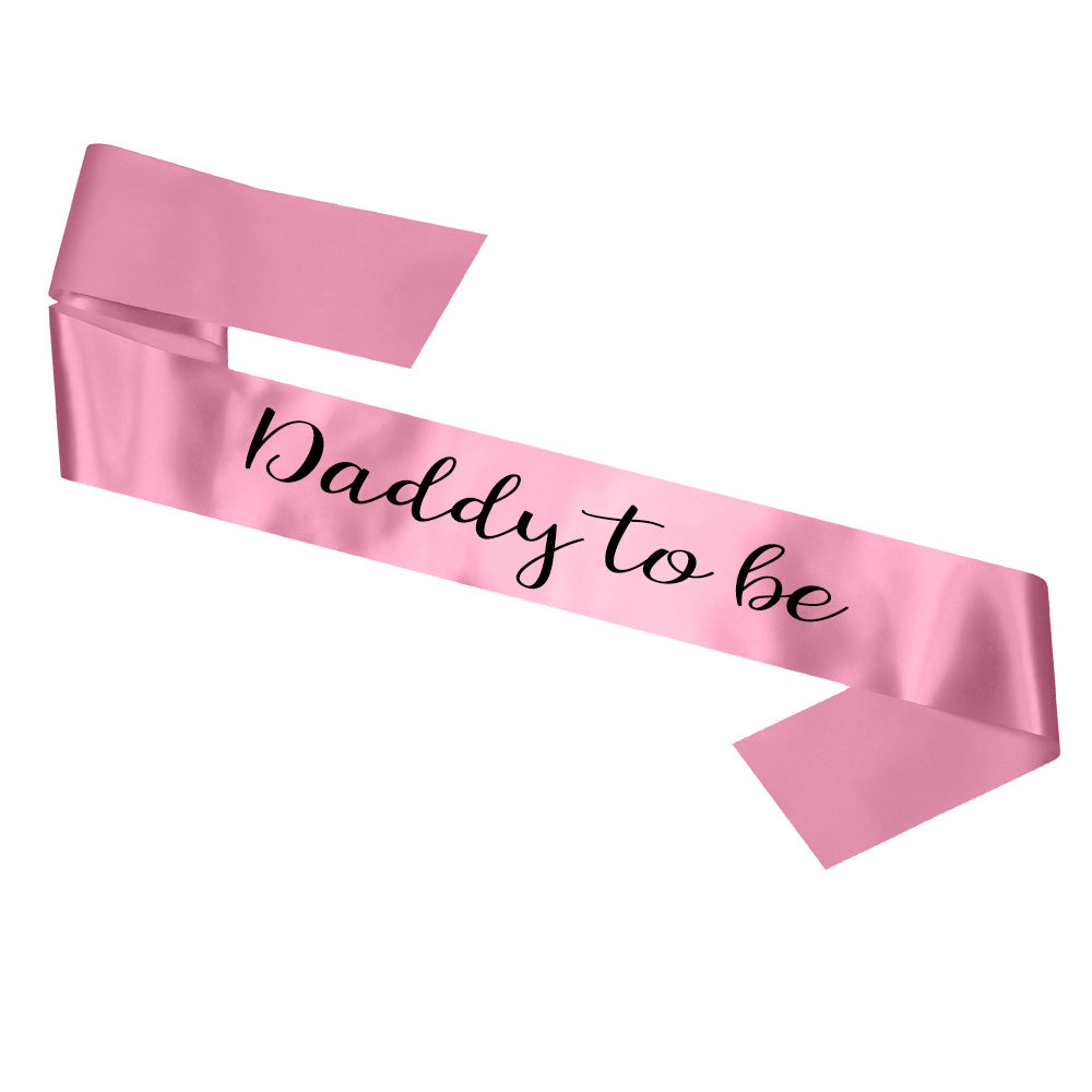 Daddy To Be Sash Baby Shower Gender Reveal Sash - Choose your colour!