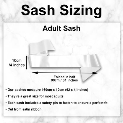 Nan To Be Sash Baby Shower Gender Reveal Sash - Choose your colour!