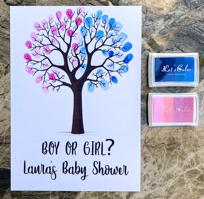 Personalised Boy or Girl Fingerprint Tree