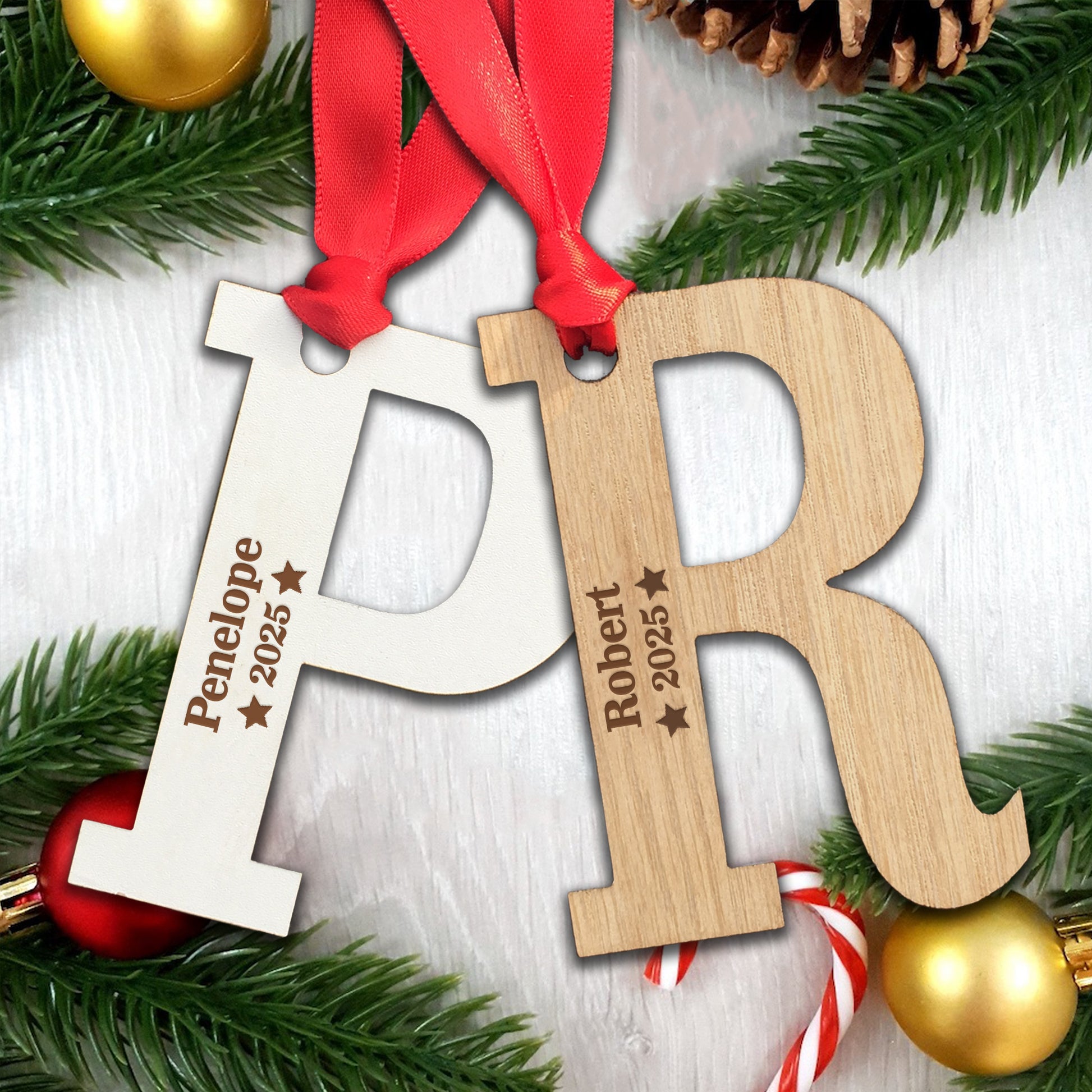 Personalised Name and Year  - Perfect Engraved Xmas Gift for Christmas, add any name and year!