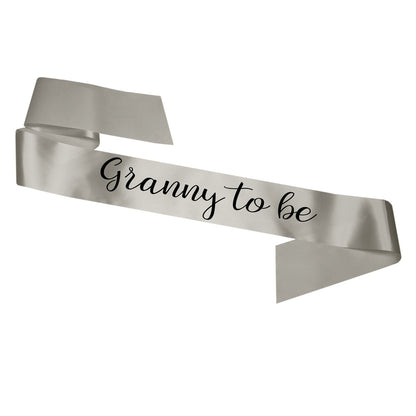 Granny To Be Sash Baby Shower Gender Reveal Sash - Choose your colour!
