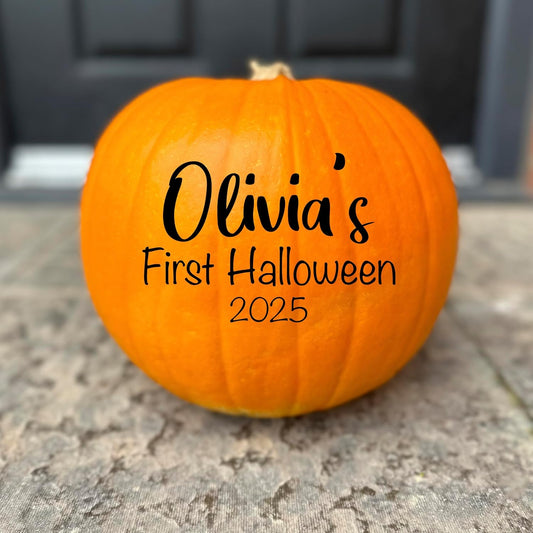 Babies First Halloween Pumpkin Vinyl