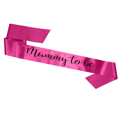 Mummy To Be Sash Baby Shower Gender Reveal Sash - Choose your colour!