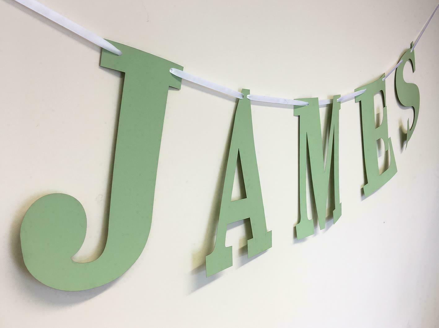 Personalised 2M Any Name Letter Bunting