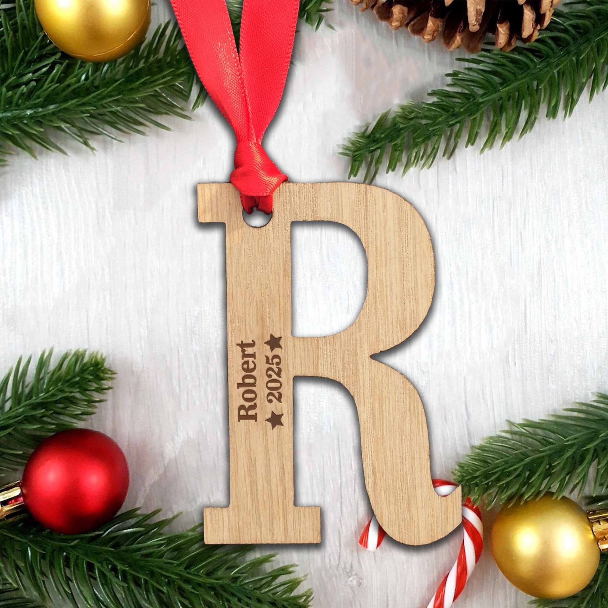 Personalised Name and Year  - Perfect Engraved Xmas Gift for Christmas, add any name and year!