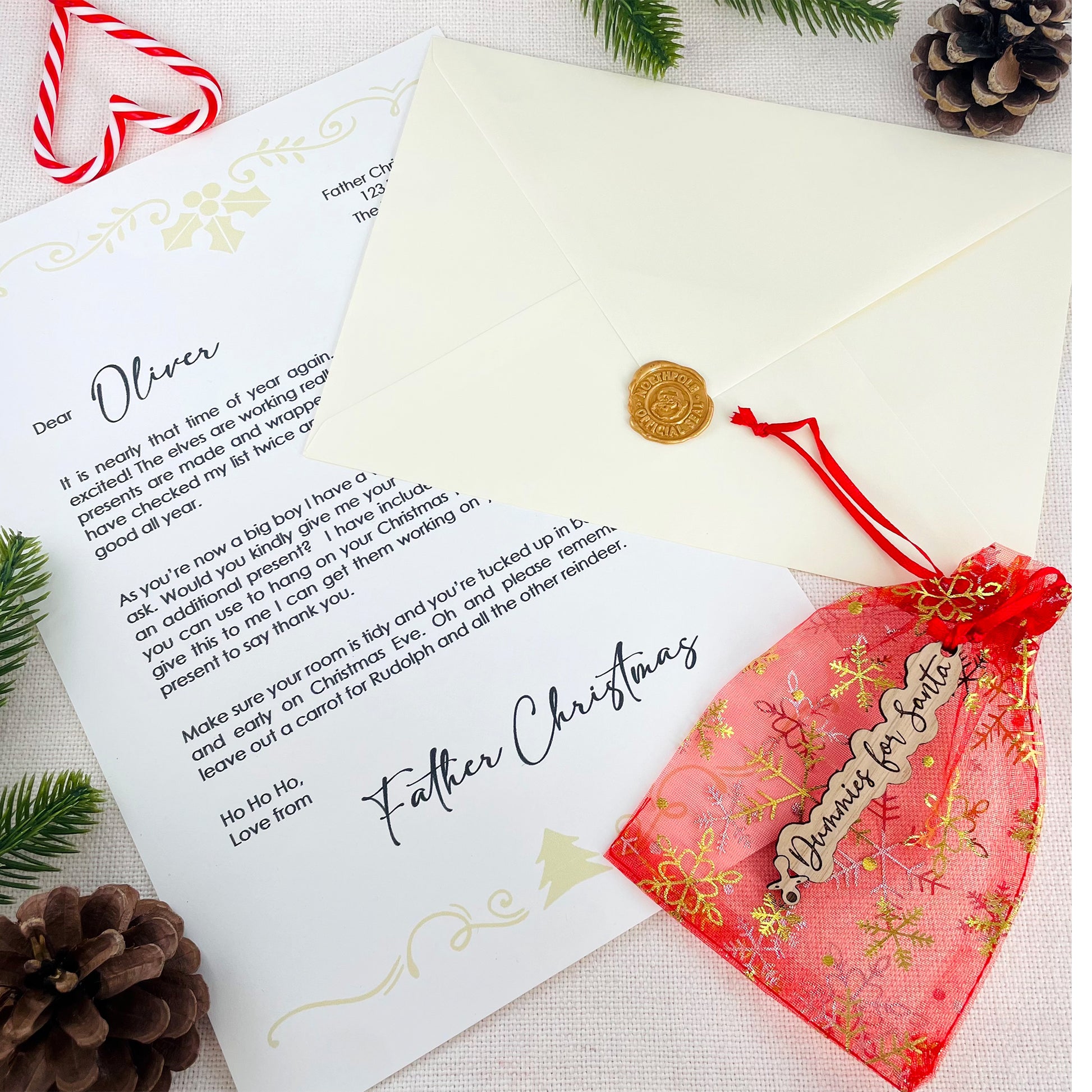 Personalised Santa Dummy Letter (With Envelope & Wax Seal)