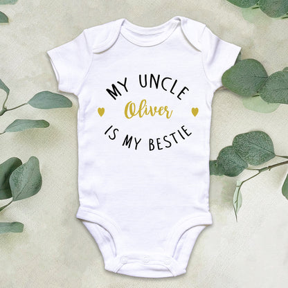 My Uncle is My Bestie Baby Grow Vest  Add any Name