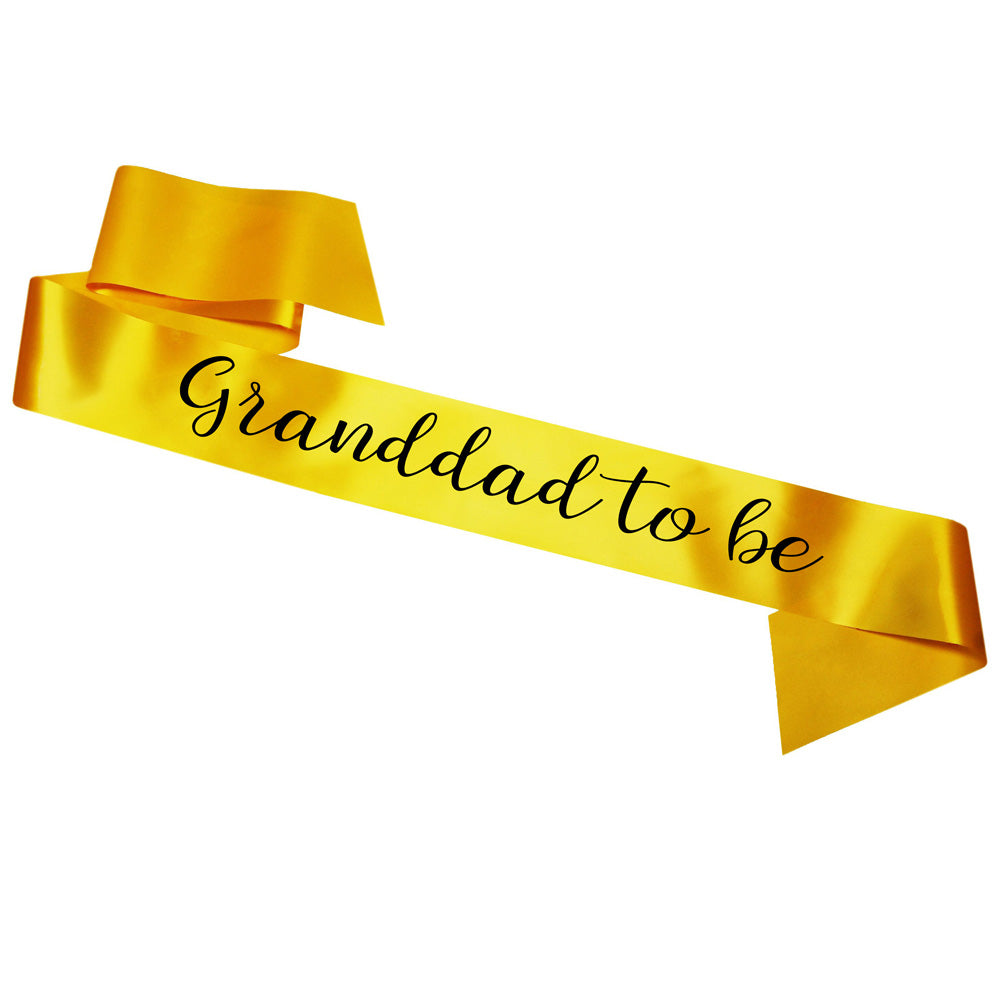 Grandad To Be Sash Baby Shower Gender Reveal Sash - Choose your colour!