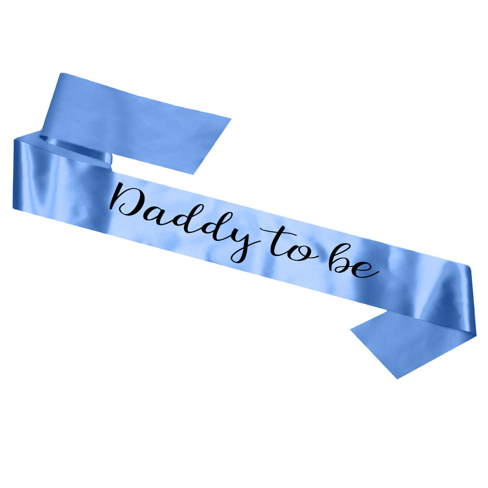Daddy To Be Sash Baby Shower Gender Reveal Sash - Choose your colour!
