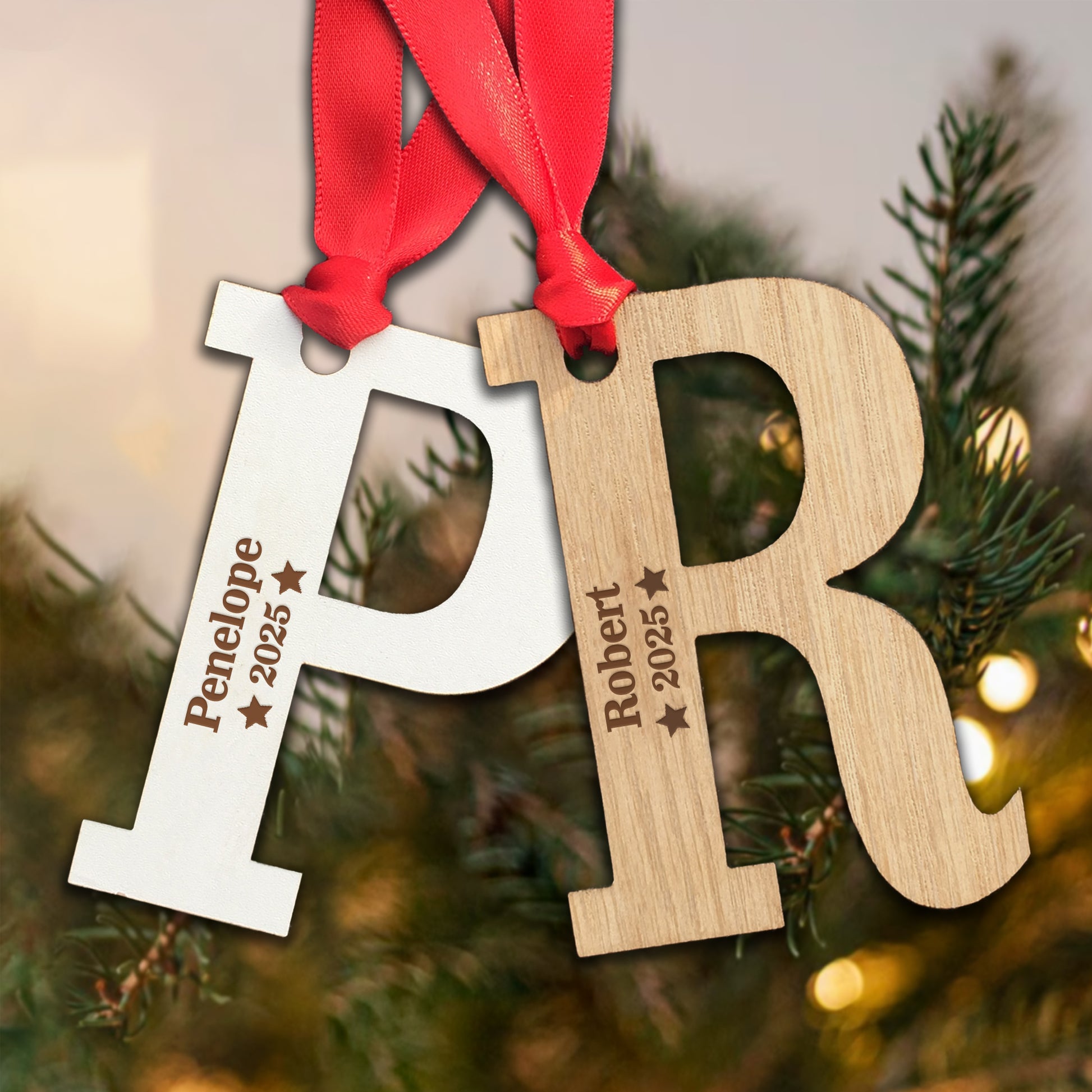 Personalised Name and Year  - Perfect Engraved Xmas Gift for Christmas, add any name and year!