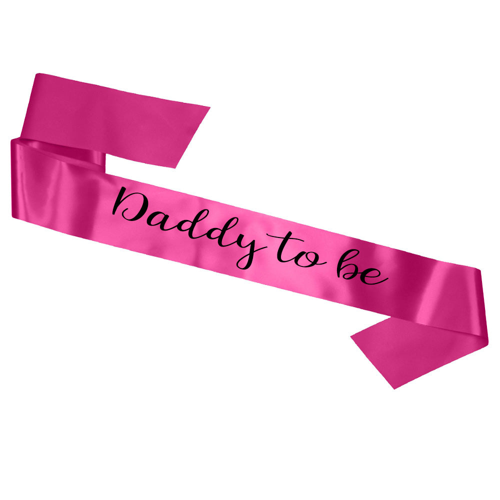 Daddy To Be Sash Baby Shower Gender Reveal Sash - Choose your colour!