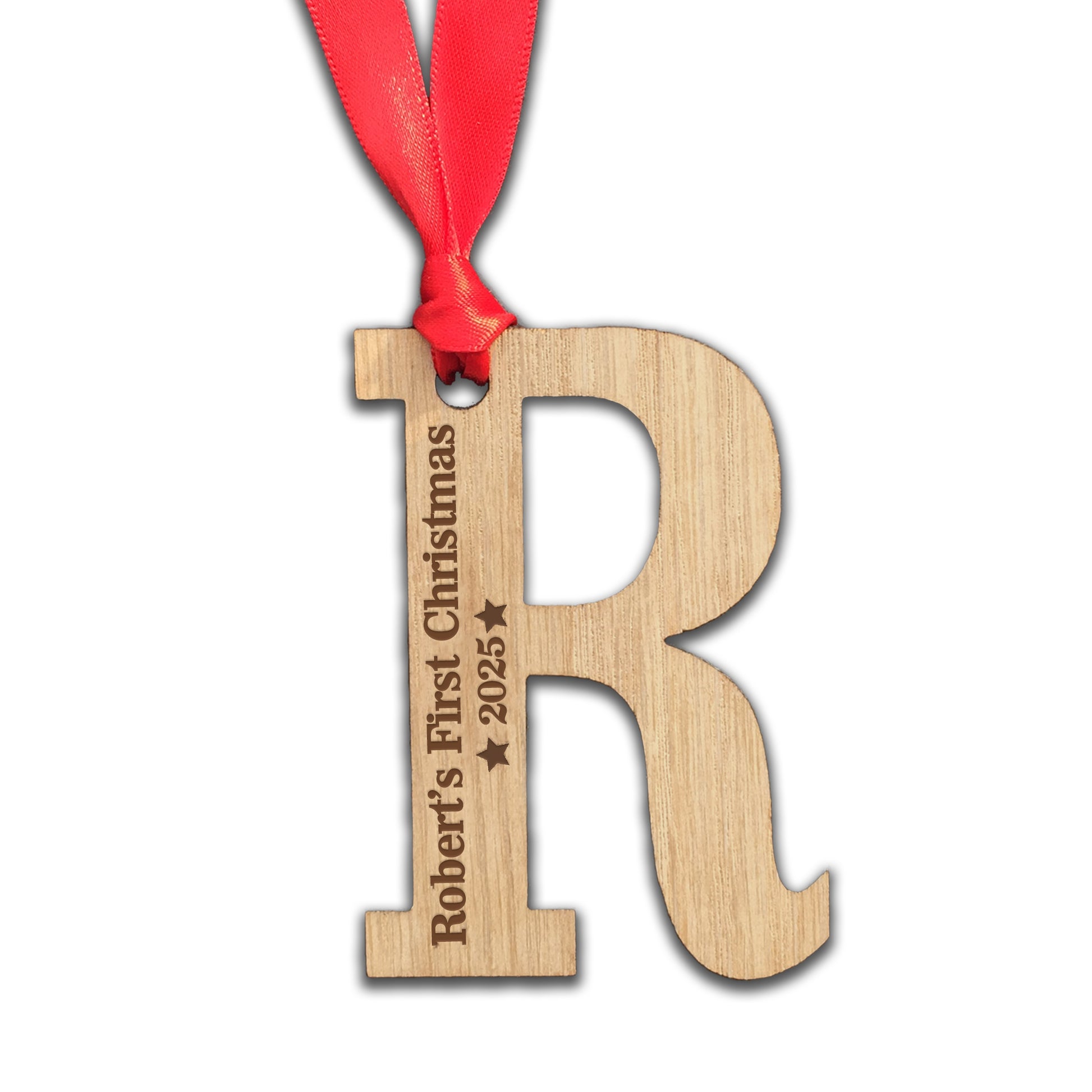 Personalised Name's First Christmas  - Perfect Engraved Xmas Gift for the 1st Christmas, add any name and year!