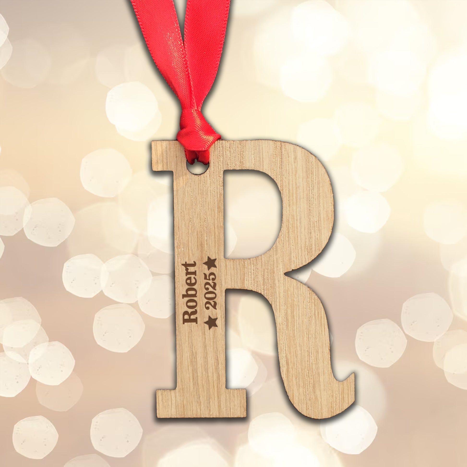 Personalised Name and Year  - Perfect Engraved Xmas Gift for Christmas, add any name and year!