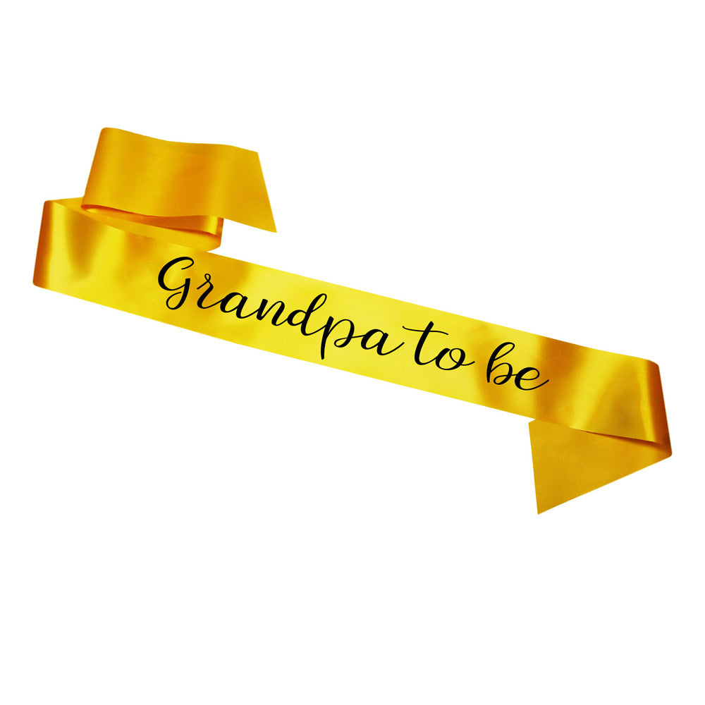 Grandpa To Be Sash Baby Shower Gender Reveal Sash - Choose your colour!