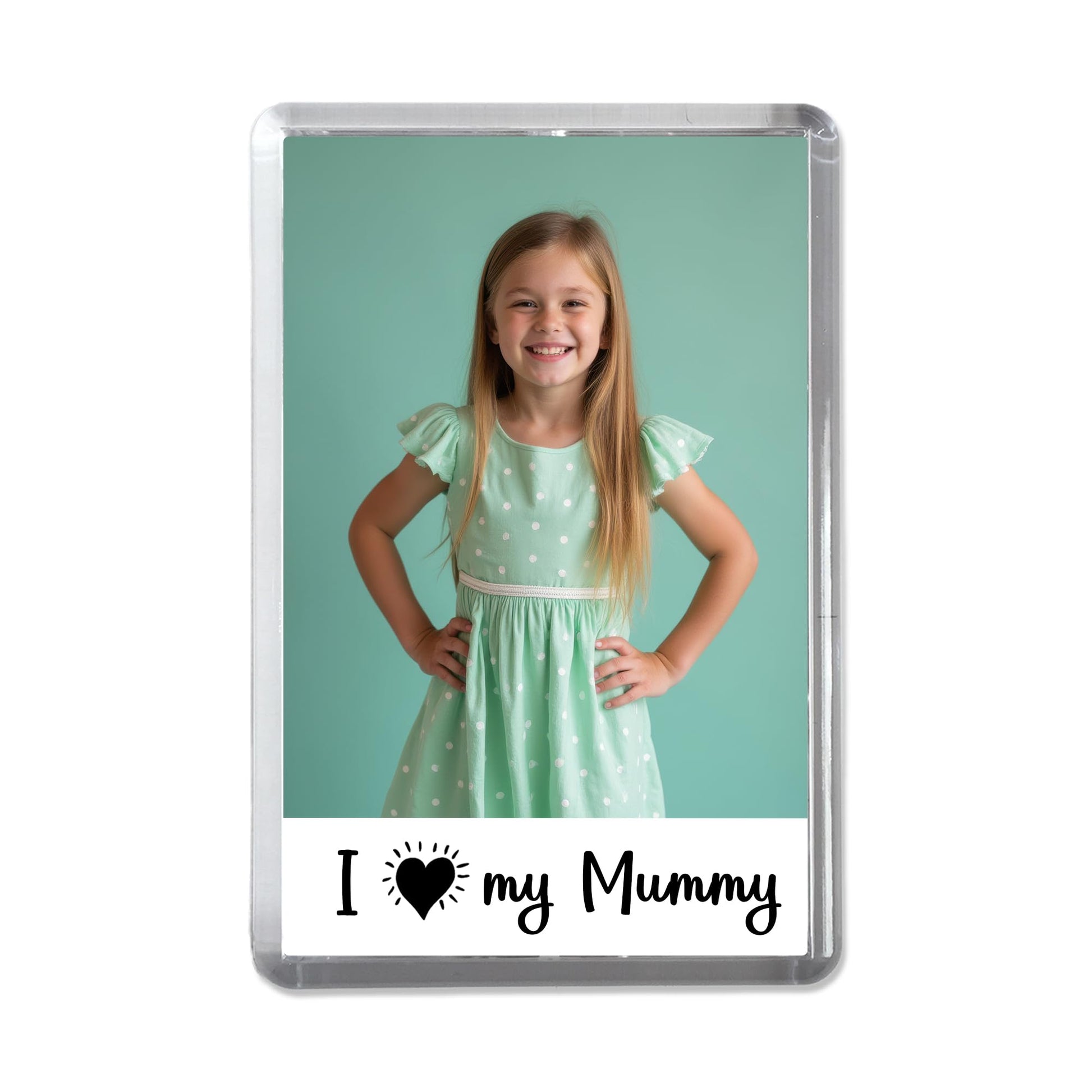 I love my Mummy Magnet - Mother's Day Photo Fridge Magnet - Any photo - Jumbo X Large 70mm x 45mm
