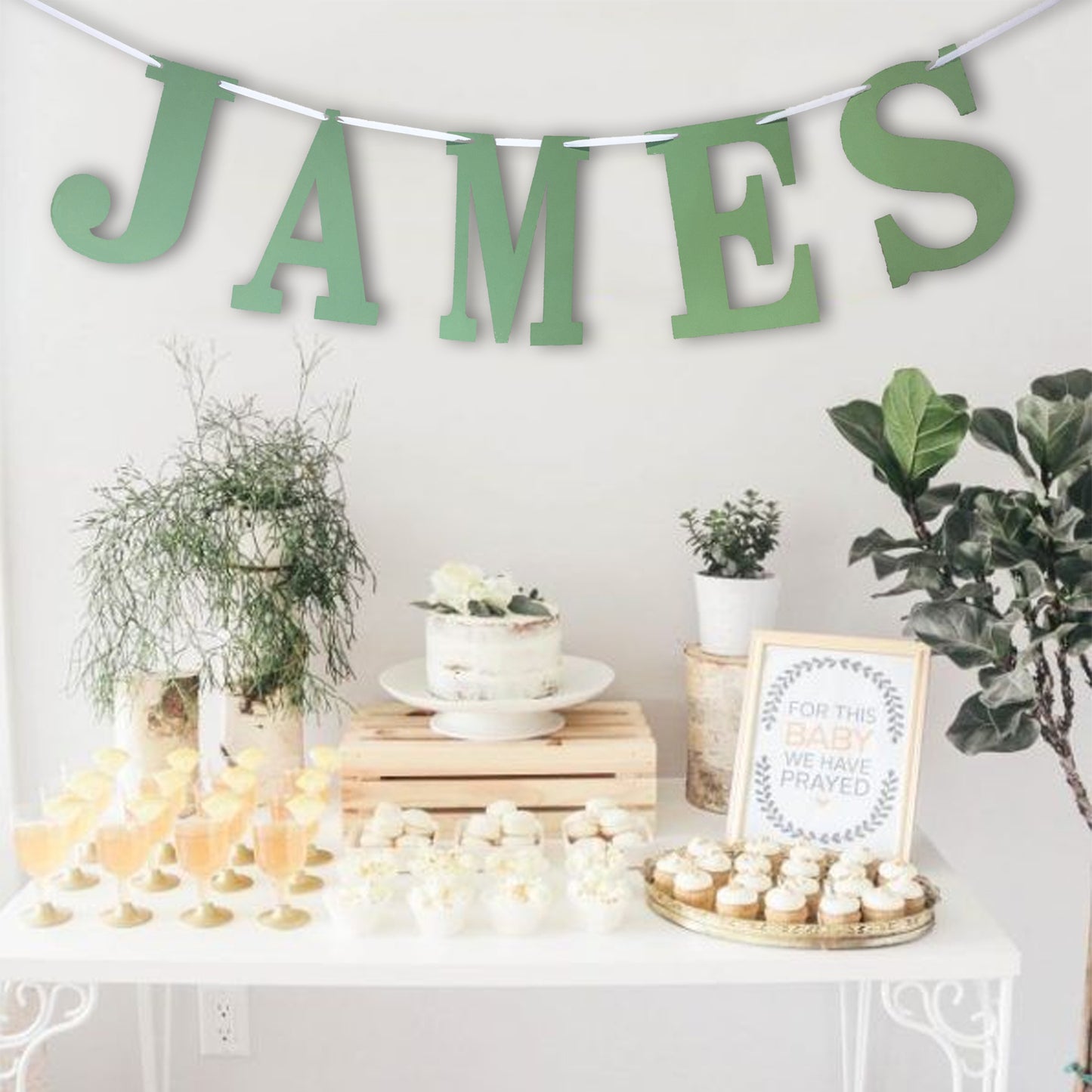 Personalised 2M Any Name Letter Bunting