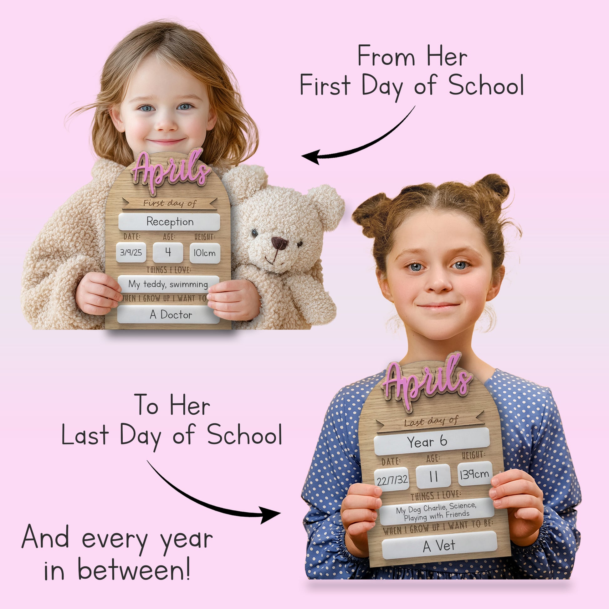 First Day of School Last Day of School / Nursery Reusable Sign
