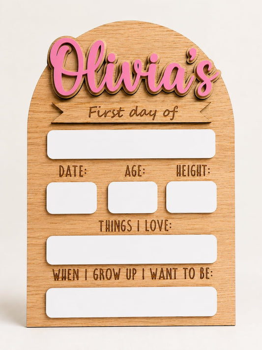 First Day of School Last Day of School / Nursery Reusable Sign
