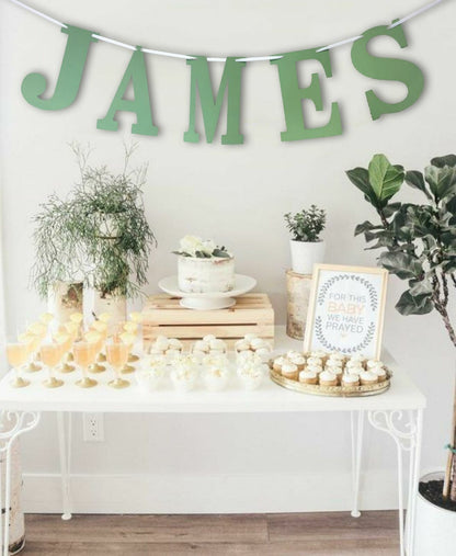 Personalised 2M Any Name Letter Bunting