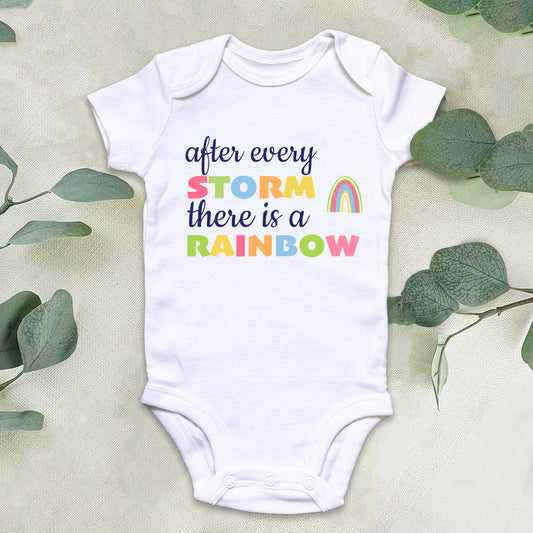 After Every Storm There is a Rainbow Baby Grow Vest
