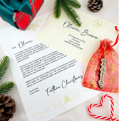 Personalised Santa Dummy Letter (With Envelope & Wax Seal)