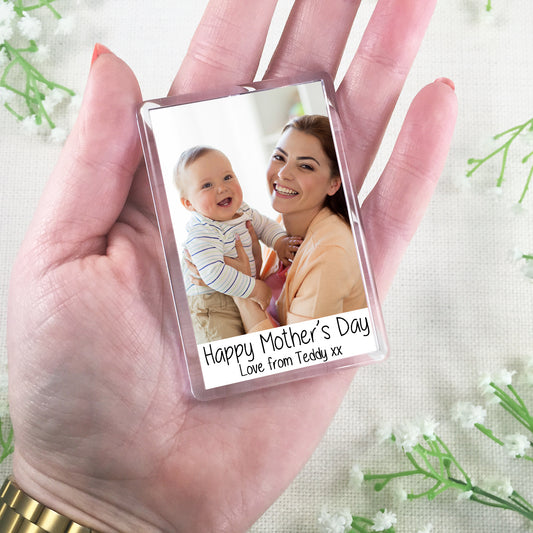 Personalised Happy Mother's Day Magnet - Photo Fridge Magnet - Any photo - Jumbo X Large 70mm x 45mm