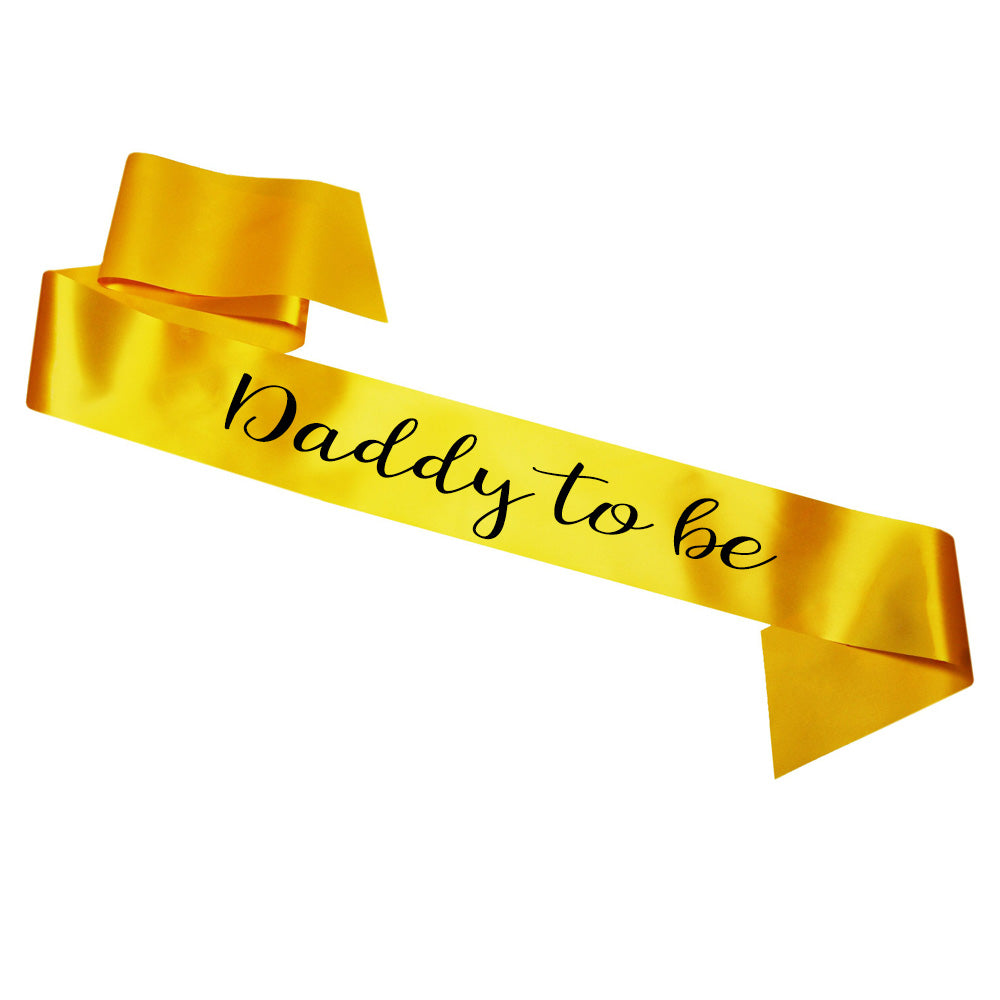Daddy To Be Sash Baby Shower Gender Reveal Sash - Choose your colour!
